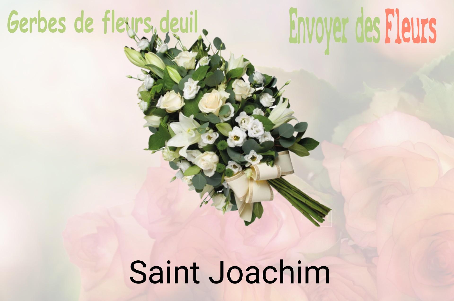 Gerbe de fleurs de deuil livrée à Saint-Joachim